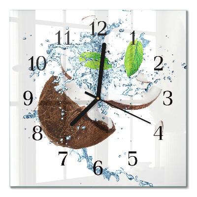 Orologio quadrato Noce di cocco