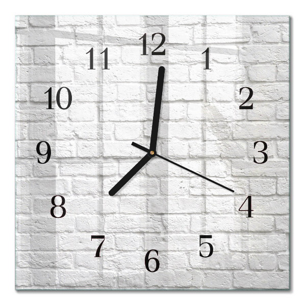 Orologio quadrato in vetro Mattone