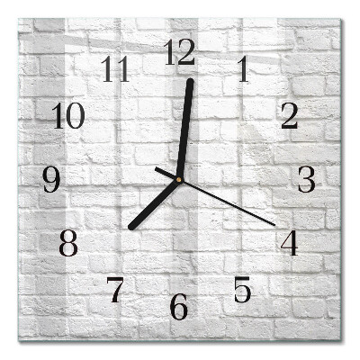 Orologio quadrato in vetro Mattone