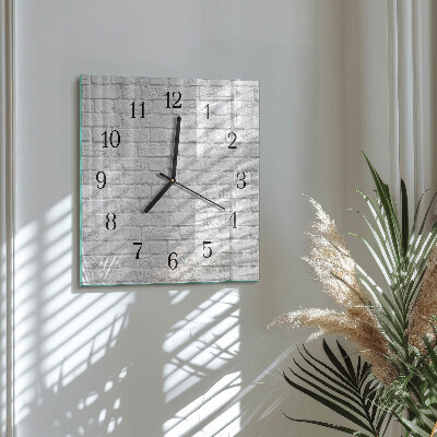 Orologio quadrato in vetro Mattone