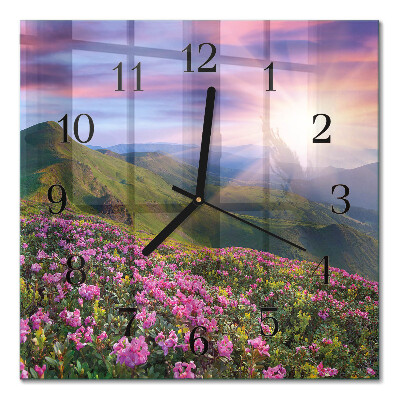 Orologio quadrato in vetro Paesaggio