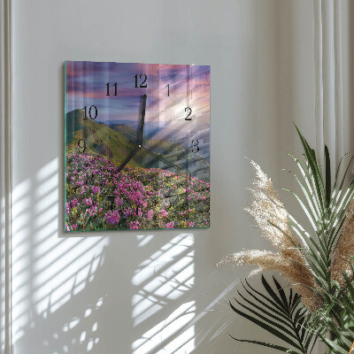 Orologio quadrato in vetro Paesaggio