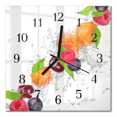 Orologio quadrato Frutta