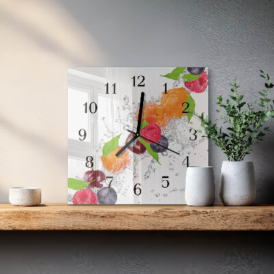 Orologio quadrato Frutta