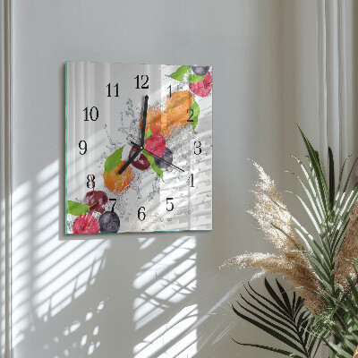 Orologio quadrato Frutta