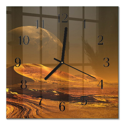 Orologio quadrato in vetro Deserto