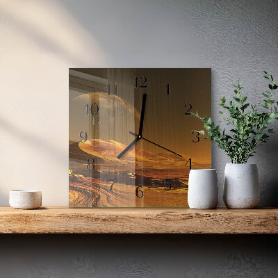 Orologio quadrato in vetro Deserto