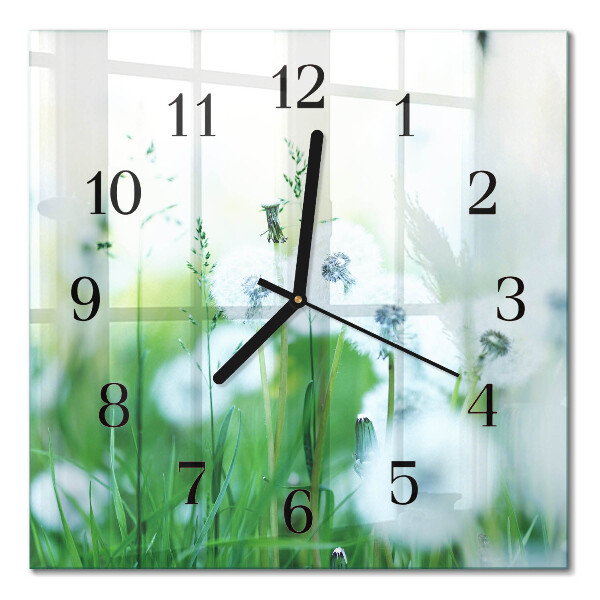 Orologio quadrato in vetro Prato