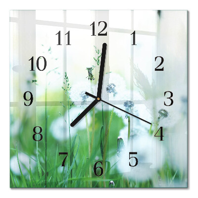 Orologio quadrato in vetro Prato