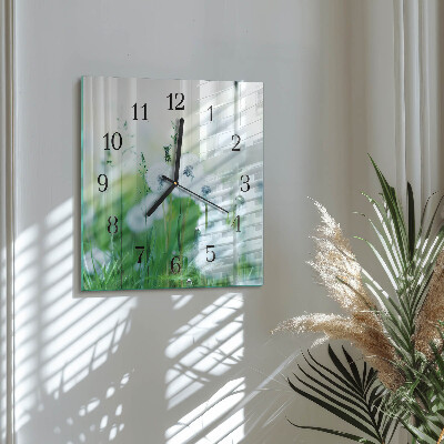 Orologio quadrato in vetro Prato