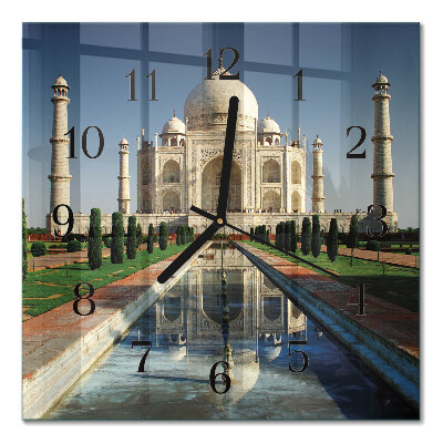 Orologio quadrato in vetro Taj Mahal
