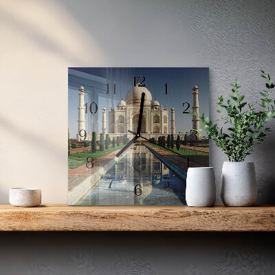 Orologio quadrato in vetro Taj Mahal