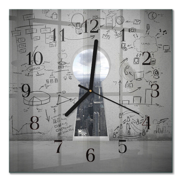 Orologio quadrato Serratura