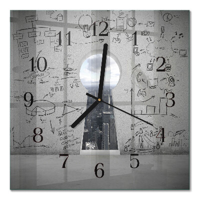 Orologio quadrato Serratura