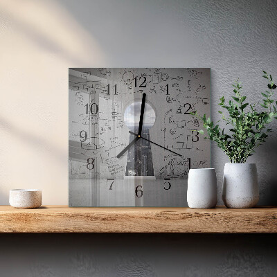 Orologio quadrato Serratura