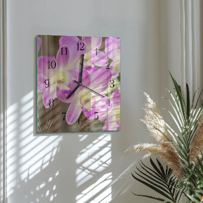 Orologio quadrato in vetro Mobili