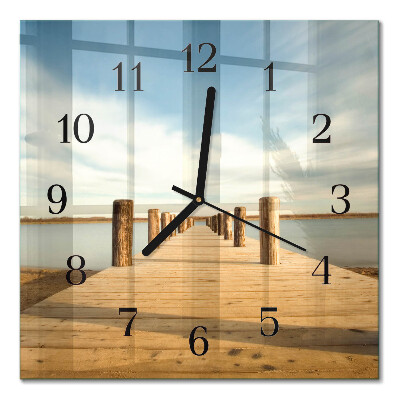 Quadrato orologio da parete Ponte