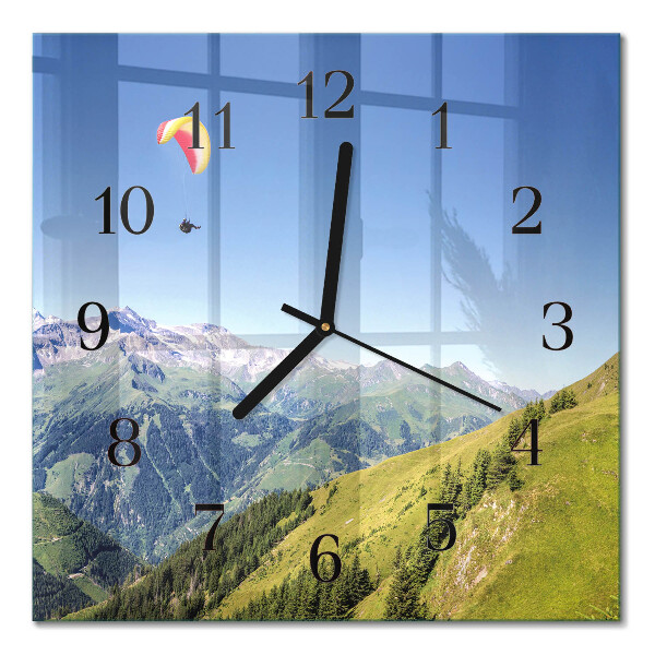 Orologio quadrato Montagne