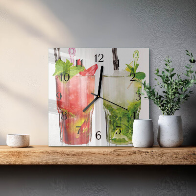 Orologio quadrato Cocktail