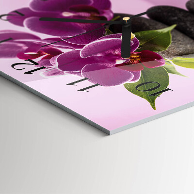 Orologio quadrato Orchidea