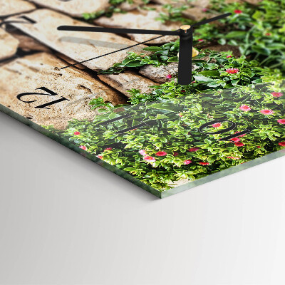 Orologio quadrato in vetro Pietre della natura