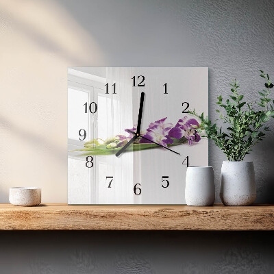 Orologio quadrato in vetro Mobili