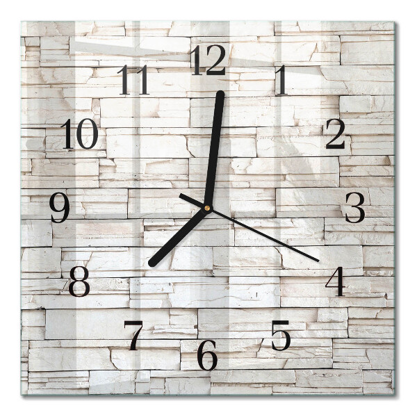 Orologio quadrato in vetro Clinker