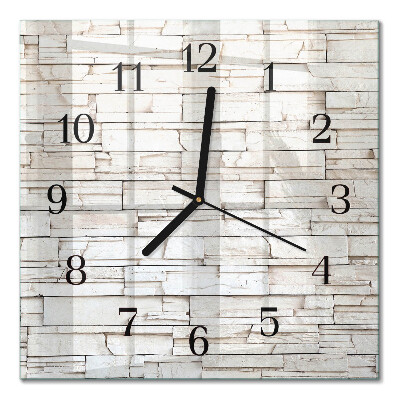Orologio quadrato in vetro Clinker