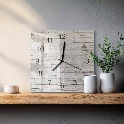 Orologio quadrato in vetro Clinker