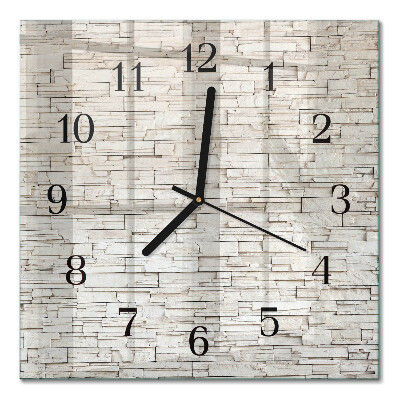 Quadrato orologio da parete Clinker