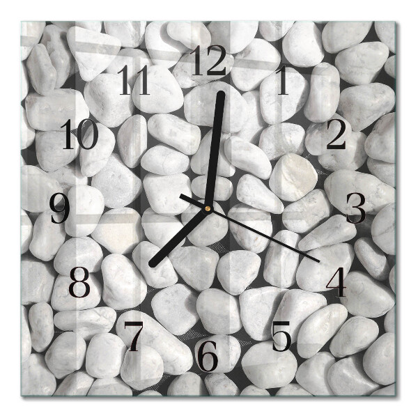 Quadrato orologio da parete Pietre