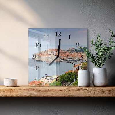 Orologio quadrato in vetro Sentiero della Natura