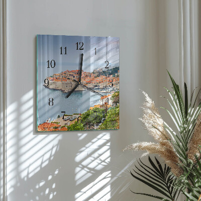 Orologio quadrato in vetro Sentiero della Natura