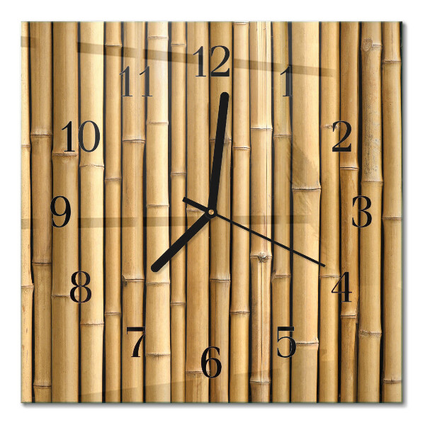 Orologio quadrato Bambù