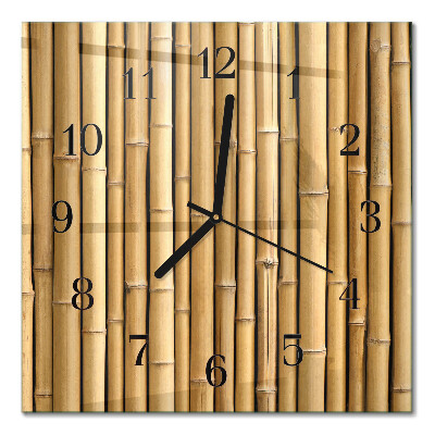 Orologio quadrato Bambù