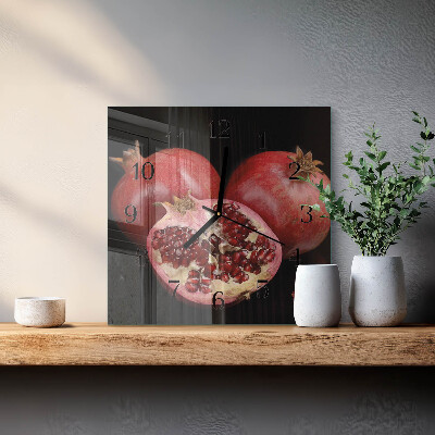 Orologio quadrato in vetro Granata