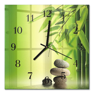 Orologio quadrato in vetro Pietre