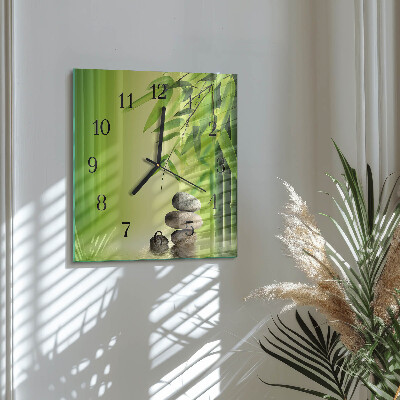 Orologio quadrato in vetro Pietre