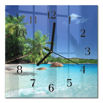 Orologio quadrato Isola delle palme
