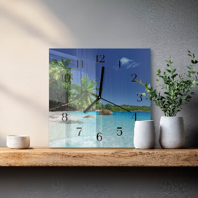 Orologio quadrato Isola delle palme