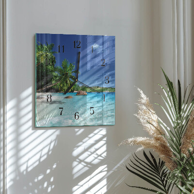 Orologio quadrato Isola delle palme