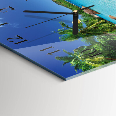 Orologio quadrato Isola delle palme