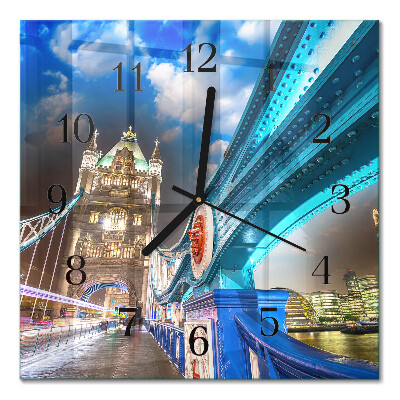 Quadrato orologio da parete Ponte