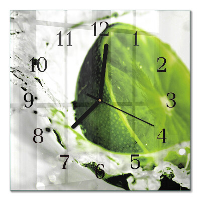 Quadrato orologio da parete Carbonato di calcio