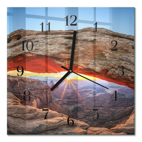 Orologio quadrato in vetro Grand Canyon