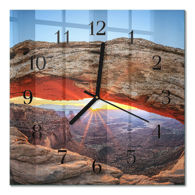 Orologio quadrato in vetro Grand Canyon