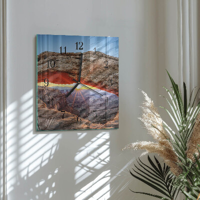 Orologio quadrato in vetro Grand Canyon