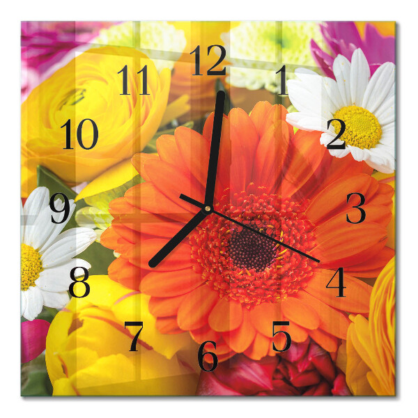 Quadrato orologio in vetro decorativo Mobili