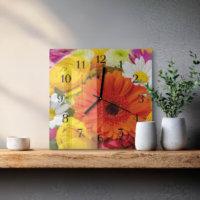 Quadrato orologio in vetro decorativo Mobili