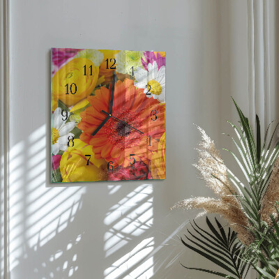 Quadrato orologio in vetro decorativo Mobili